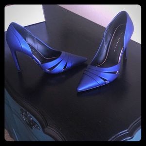 New Zara blue heels